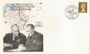 Eisenhower Great Britain 50th Anniv D-Day FDC #!