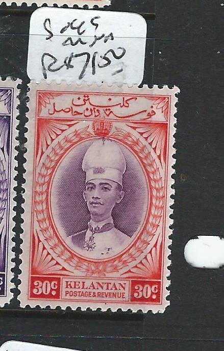 MALAYA KELANTAN (P0603B) 30C  SG 49    MNH