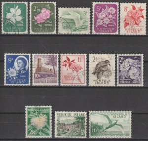 NORFOLK ISLANDS 1960/2 SG 24/36 USED