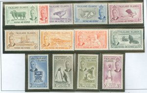 Falkland Islands #107-119 Unused Single (Wildlife)