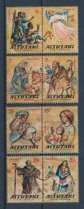 [116515] Aitutaki 1977 Christmas Art paintings  MNH