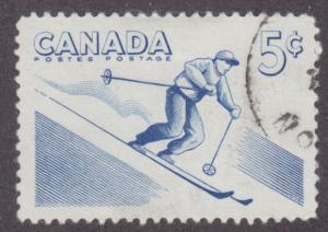 Canada 368 Skiing 5¢ 1957