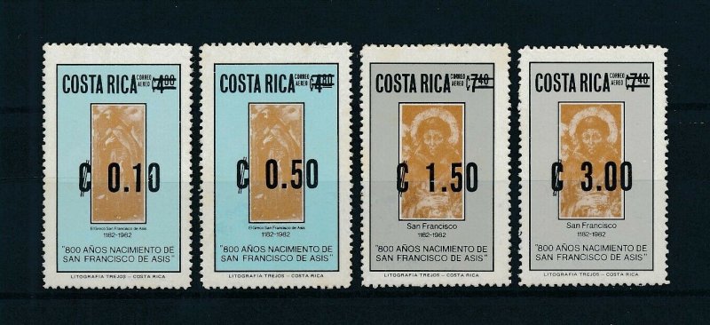 [104391] Costa Rica 1983 Surcharge new values Francisco de Asis  MNH