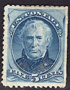 US Stamp Scott #185 Mint Distrubed OG SCV $425