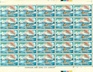 R66-0013 BARBADOS 357 MH SHEET OF 25  BIN $5.00 (2)