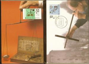 1986 - Max.cards Zegelkoerier 8 and 9 - Summerstamps - Instruments (booklet) ...