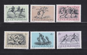 Luxembourg 280-285 Set MNH Sports, Olympics