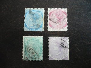 Stamps - Jamaica - Scott# 7-9,11 - Used Part Set of 4 Stamps