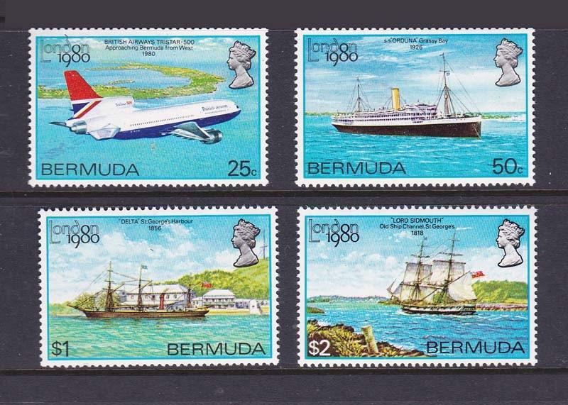 Bermuda 1980 Ship Sc 393-396 MNH OurRef.#z0047