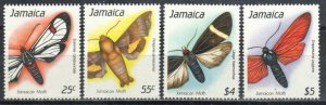 Jamaica Stamp 725-728  - Moths