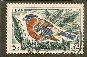 Lebanon  Scott 434   Bird   Used