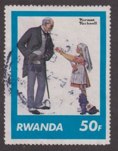 Rwanda 1033 Saturday Evening Post Covers 1981