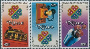 Niue 1984 SG523-525 Communication set MNH