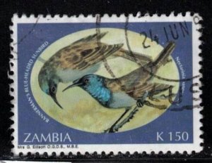 ZAMBIA Scott # 628 Used - Birds - Blue-Headed Sunbird