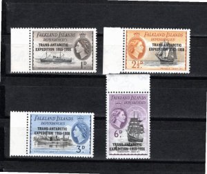 Falkland Islands 1956 MNH 1L 34-7