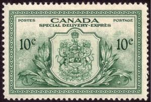 Canada 1946 10c Green Special Delivery SG S15 MH