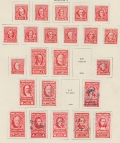 U.S. Scott #R654//R678 Revenue Stamps - Used Set