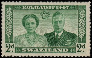 Swaziland 45 - Mint-H - 2p George VI / Elizabeth I / Royal Visit (1947)