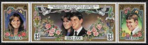 Belize #833 MNH Strip - Royal Wedding