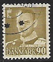 Danmark # 340 - Frederik IX - 90 öre - used.....{Dk1}