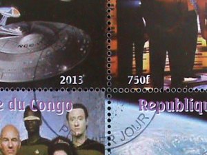 CONGO-2013- WORLD FAMOUS MOVIE-STAR TREK-CTO SHEET VF WE SHIP TO WORLD WIDE.