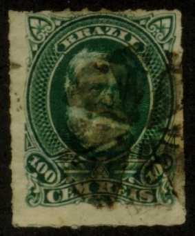 Brazil #  72 Emperor Don Pedro, used (1.25)