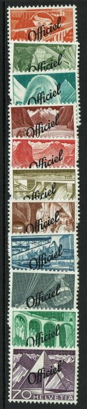 Switzerland SC# O37 - O47 Mint Hinged / Most LH / Few Sm Hnge Rems - S6749