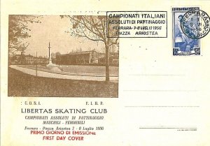 10829 - ITALY - POSTAL HISTORY 1956 - SPORT - HOCKEY-