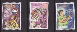 Aruba-Sc#B53-5- id5-unused NH semi-postal set-Sports-Activities-1998-