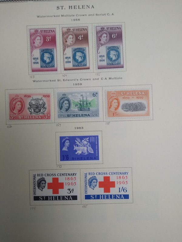 collection on pages St Helena 1953-76 PS: CV $80