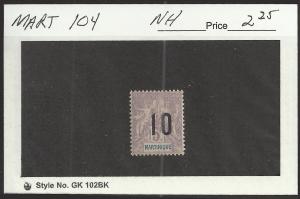 Martinique #104 Mint Never Hinged Cat $2.25 E 05285