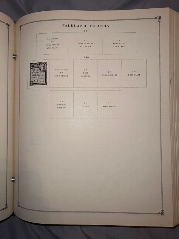 Vintage Scott International Postage Stamp Album Part II (1940-1946) NO STAMPS