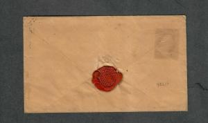 US Sc#11a Experimental Orange Brown Amonette Cert 1851 Letter, Cv. $700