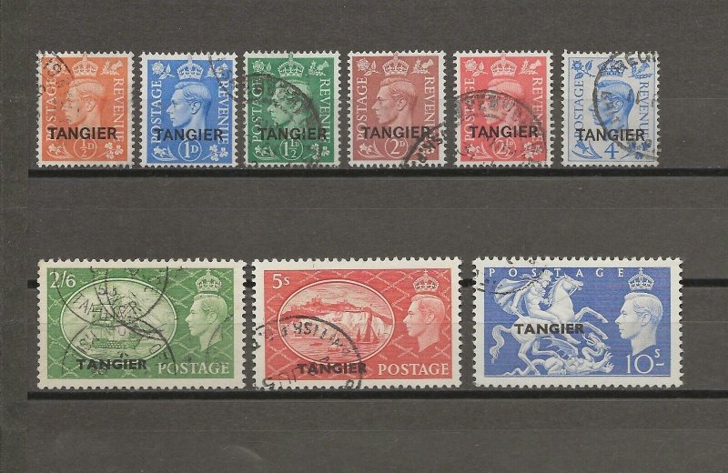 MOROCCO AGENCIES/TANGIER 1950/51 SG 280/88 USED Cat £75