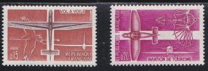 France # 1034-1035, Gliders, Aviation Week, NH