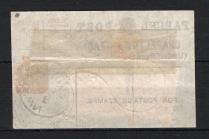 GB SCOTLAND Parcel Post Label *CHAPELTOWN* CDS Grantown-on-Spey 1918 SS3373 