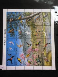 EDW1949SELL : NEVIS Very Fine, Mint NH collection of Birds & Animals. Cat $111.