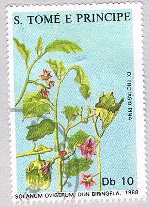 Saint Thomas and Prince Is 819d Used Solanum ovigerum (BP20411)