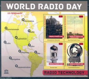 MICRONESIA 2013  RADIO TECHNOLOGY SHEET MINT NH