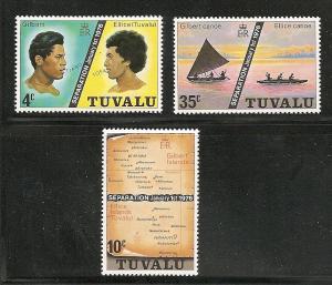 Tuvalu 1976  set MNH S.C. # 16 - 18