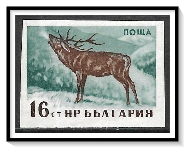 Bulgaria #1006 (v) Red Deer Stag Imperf MLH