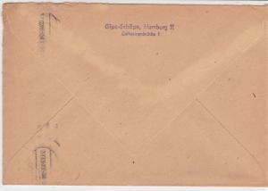 Germany 1948 Hamburg Slogan Cancel Obligatory Tax Aid Berlin Stamps Cover  27335