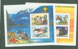 Nicaragua #CB80v Unused Souvenir Sheet (Scouts)