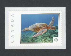 slq. SEA TURTLE = Scarce = Picture Postage stamp = MNH = Canada 2014 [p5mL3/2]