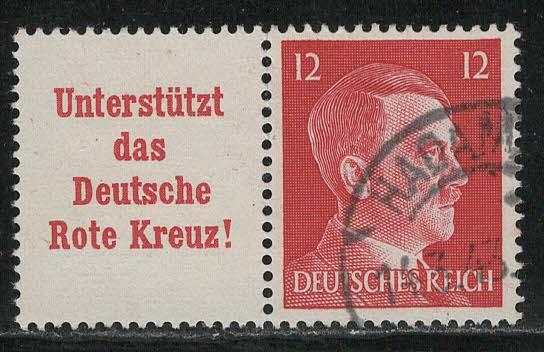 Germany Scott # 513, label A17.2, used, se-tenant, Mi# W156
