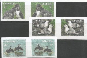 ISLE OF EDAY - Birds of the Island - Imperf 3 Pairs - M N H - Private Issue