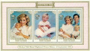 R75-0234 AITUTAKI 367 MH  SS CHRISTMAS 1984 SCV $6.00 BIN $3.00