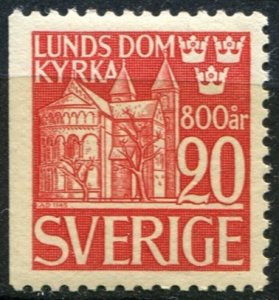 Sweden Sc#373 MNH, 20o red, Lund- Cathedral (1946)