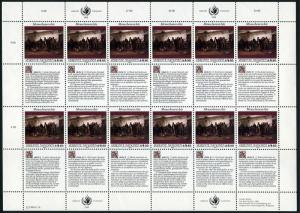 UN Vienna 108-109 sheets,MNH. Declaration of Human Rights,1990.Bihari,Harunobu.