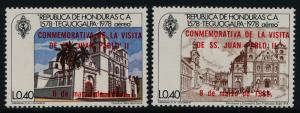 Honduras C724-5 MNH Architecture, Visit of Pope John Paul II